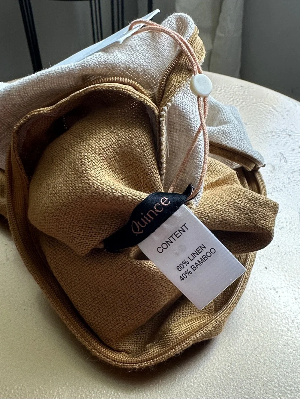 Quince Reversible Linen Bamboo Pillow Cover